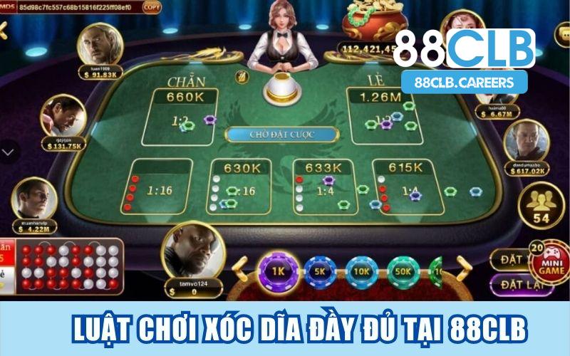 Luật chơi xóc dĩa đầy đủ tại 88clb